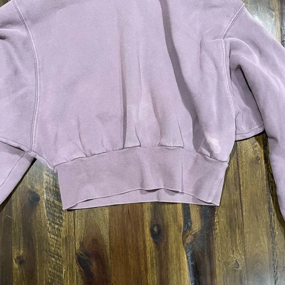 Tna by Artizia Wide Hem, Long Sleeve Cropped Hoodie Sweatshirt, Women's Size 2XS